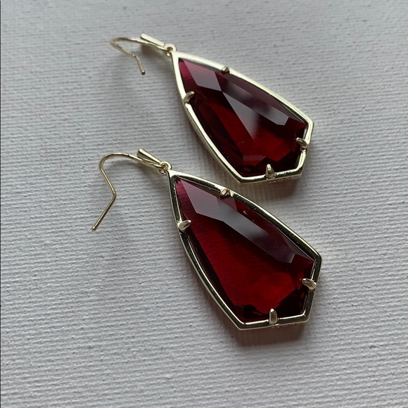 Kendra Scott Carla Earrings Berry Gold NEW - Picture 3 of 7